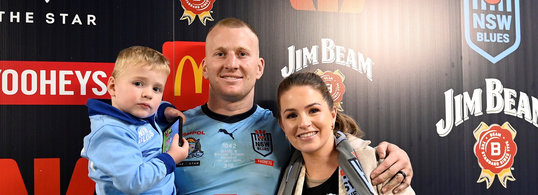 Barnett shares his Origin debut with his boys