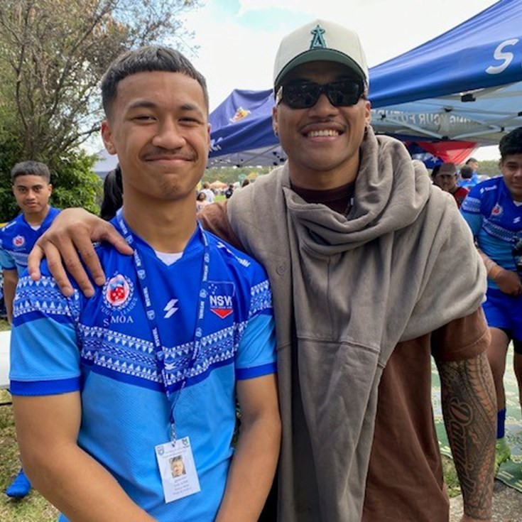 To'o takes time out to support Samoa juniors