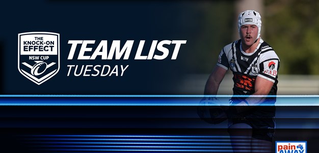 Team List Tuesday | The Knock-On Effect NSW Cup - Round 24