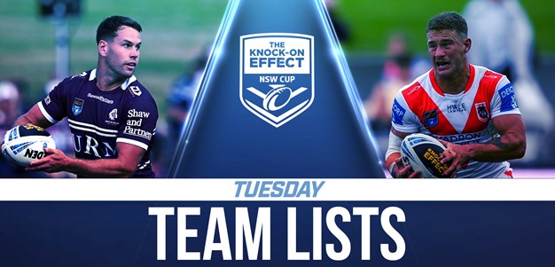 Team List Tuesday | The Knock-On Effect NSW Cup - Round Two