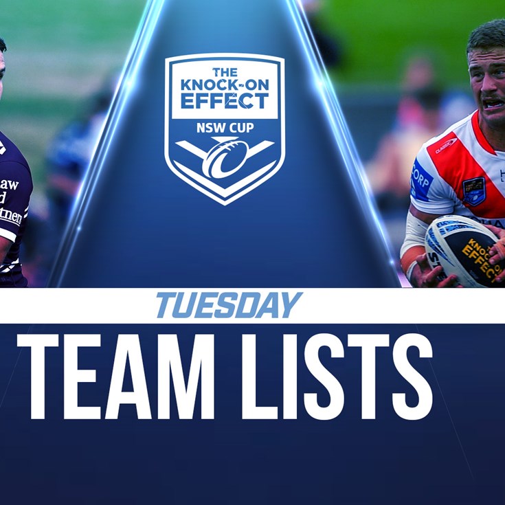 Team List Tuesday | The Knock-On Effect NSW Cup - Round Two