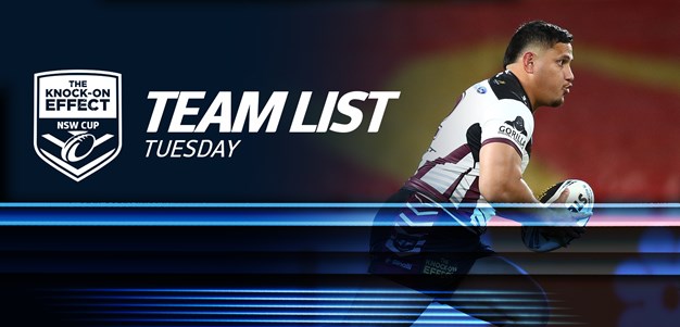 Team List Tuesday | The Knock-On Effect NSW Cup - Round 19