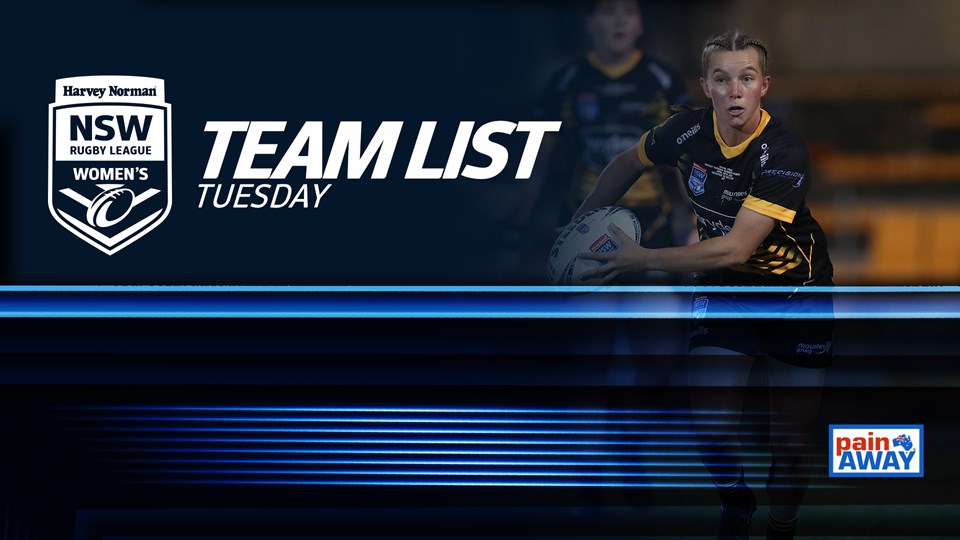 Team List Tuesday | Harvey Norman NSW Women's Premiership - Round 1