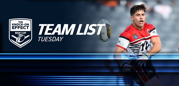 Team List Tuesday | The Knock-On Effect NSW Cup - Round 23