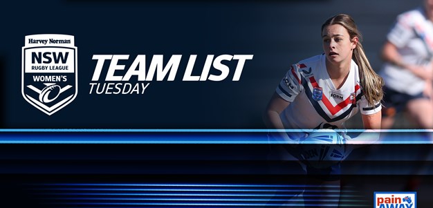 Team List Tuesday | Harvey Norman NSW Women's Premiership - Round Five