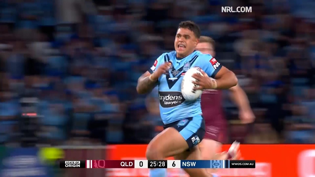 I M Claiming 95 Metres Mitchell Relives Intercept Try Nswrl