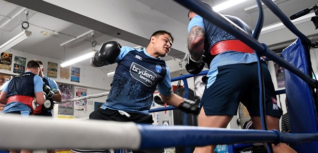 Behind the scenes: Bilal Akkawy joins Blues boxing session