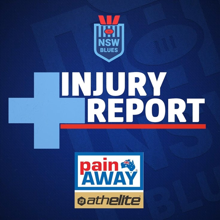 Pain Away Injury Report | Mens Origin Game III