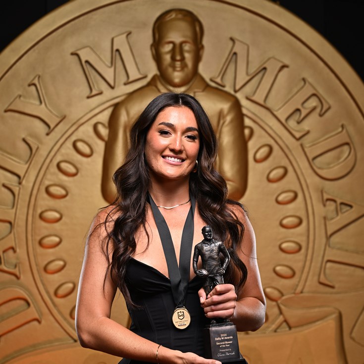 Olivia Kernick wins NRLW Dally M Player of the Year