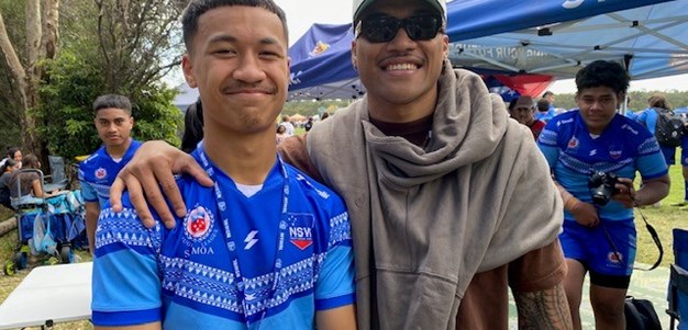 To'o takes time out to support Samoa juniors