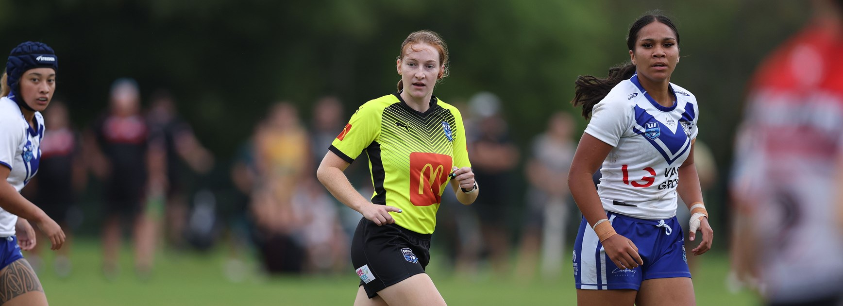 Junior Reps squad referee, Olivia Lawne. Photo: Bryden Sharp 